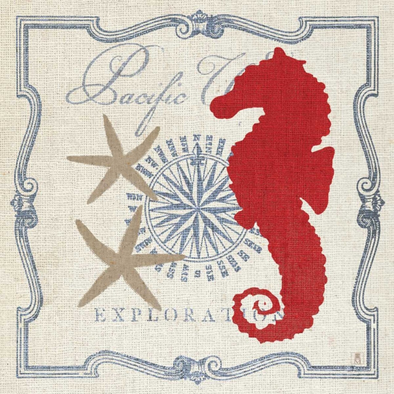 Pacific Seahorse Poster Print by Studio Mousseau - Item # VARPDX14826